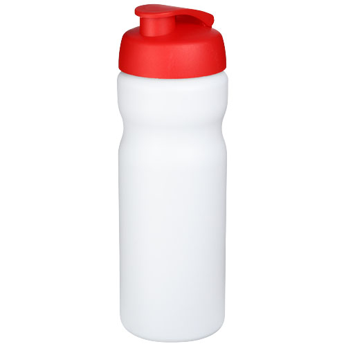 Bidon personnalisable de sport 650ml Baseline® Blanc / Rouge